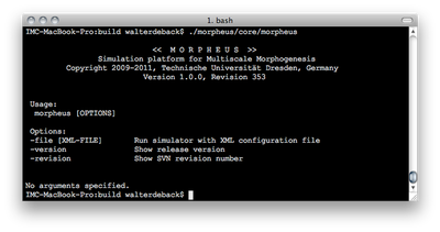 ```morpheus``` simulator from the command line interface.